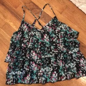 ruffled floral tank from h&m - polyester